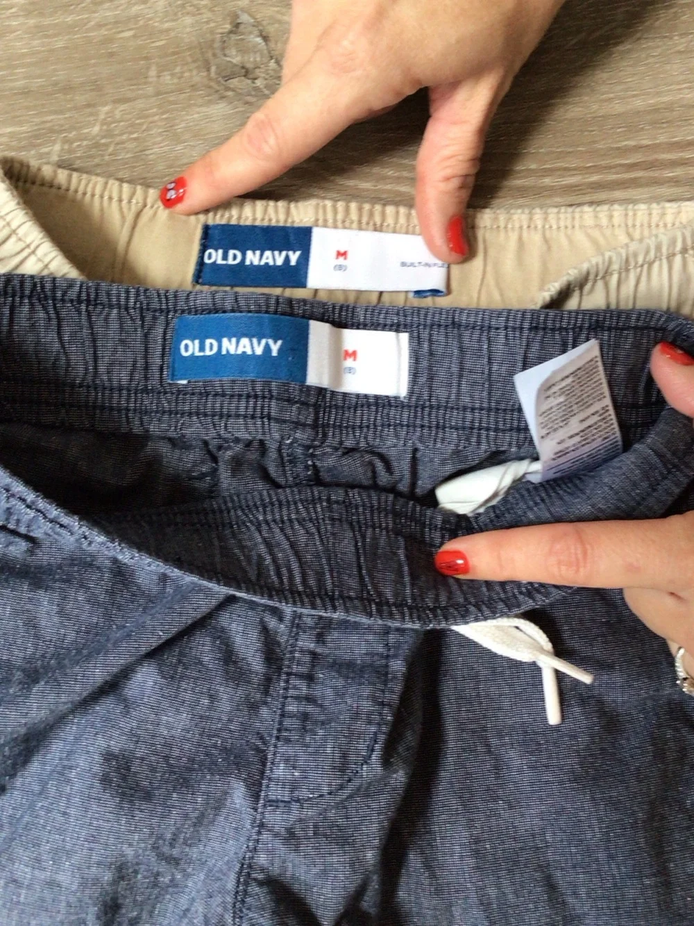 Old Navy Kids Drawstring Shorts in Navy and Khaki